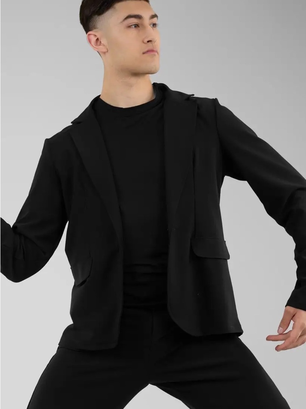 Men's Black Casual Blazer Jacket - Brand: